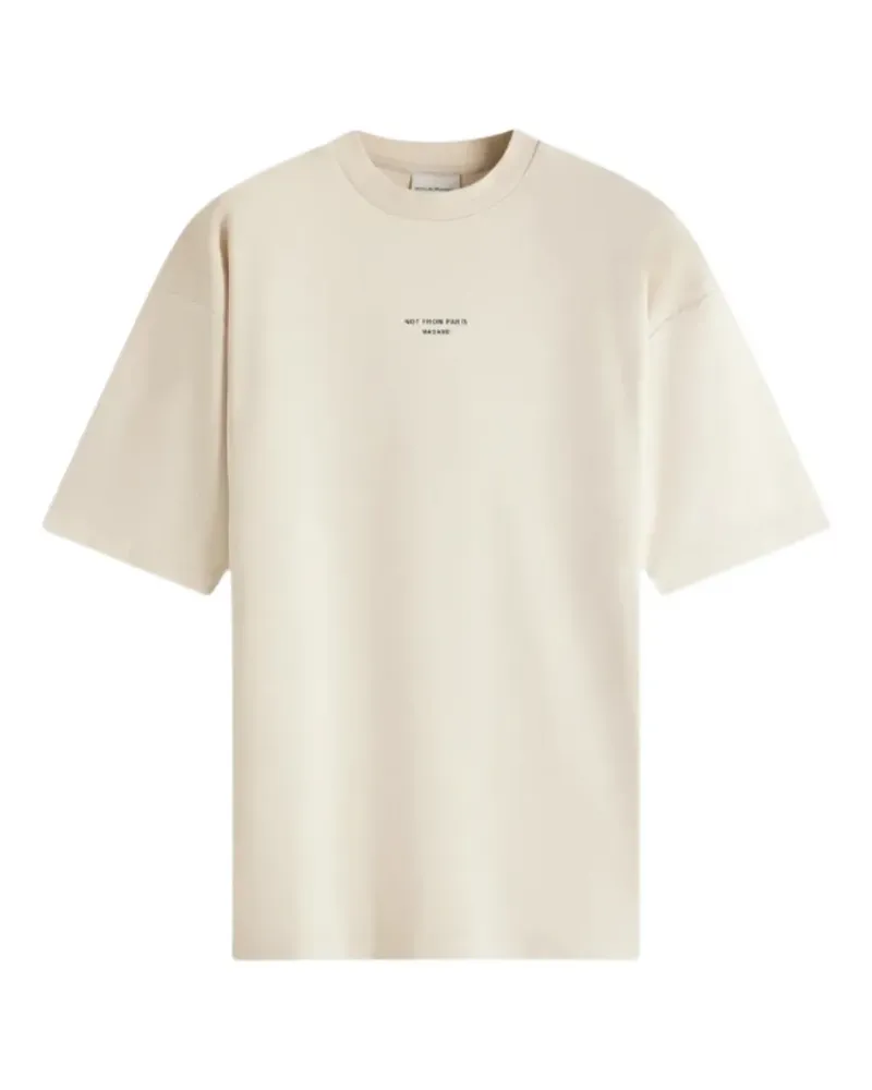 Drôle de Monsieur logo-print T-shirt - Nude Nude