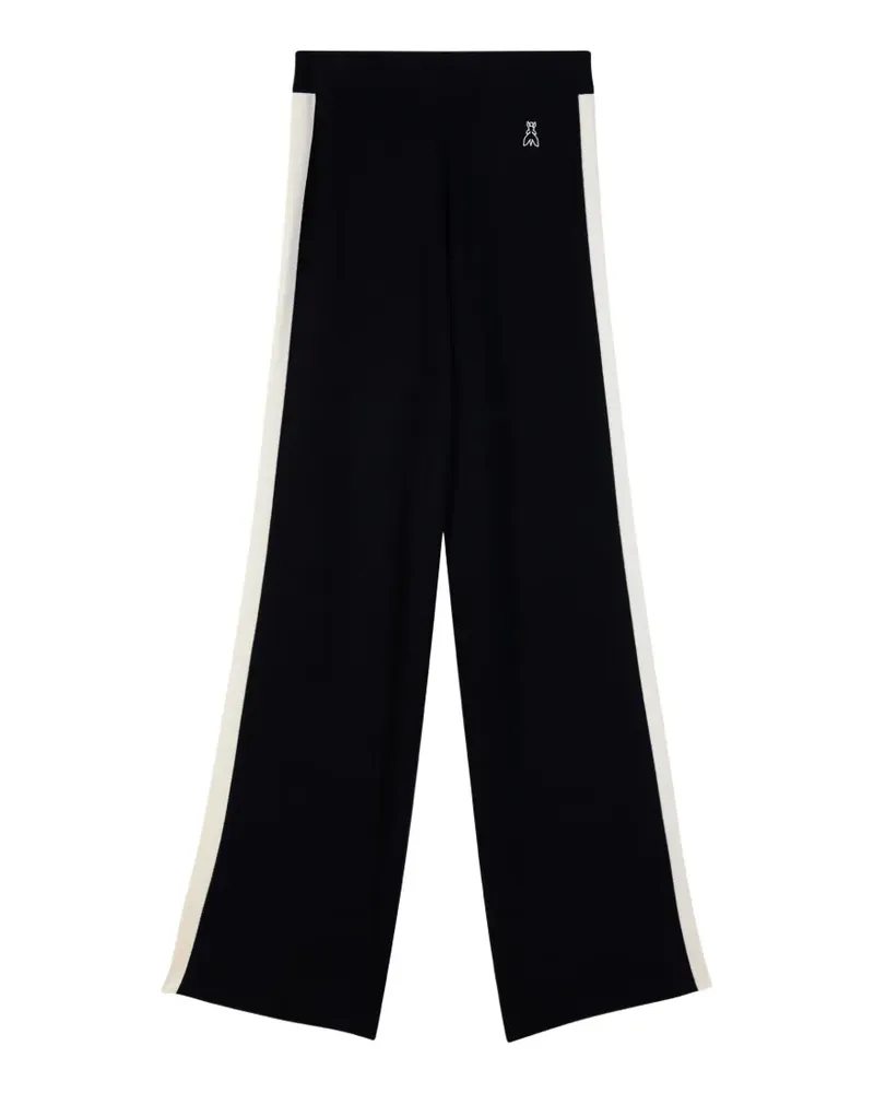 Patrizia Pepe side-stripe track pants - Schwarz Schwarz