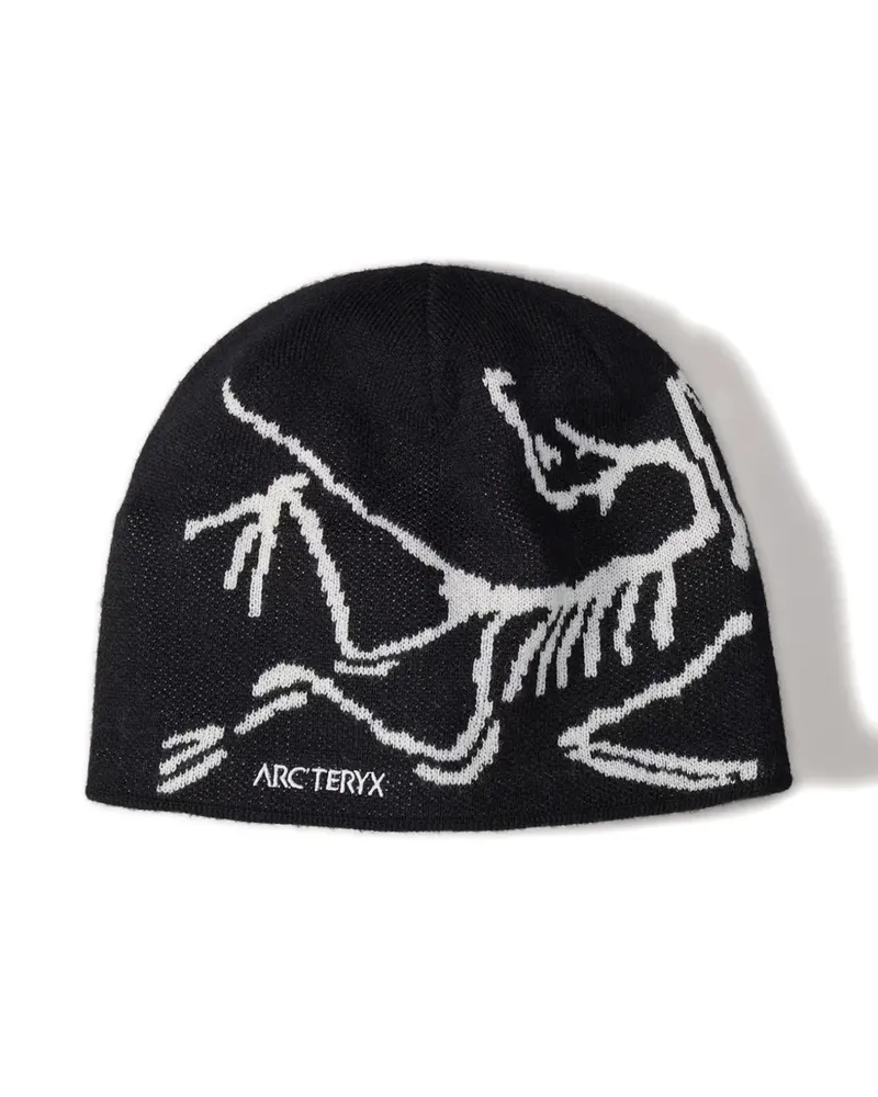 Arc'teryx Bird logo graphic beanie hat - Schwarz Schwarz