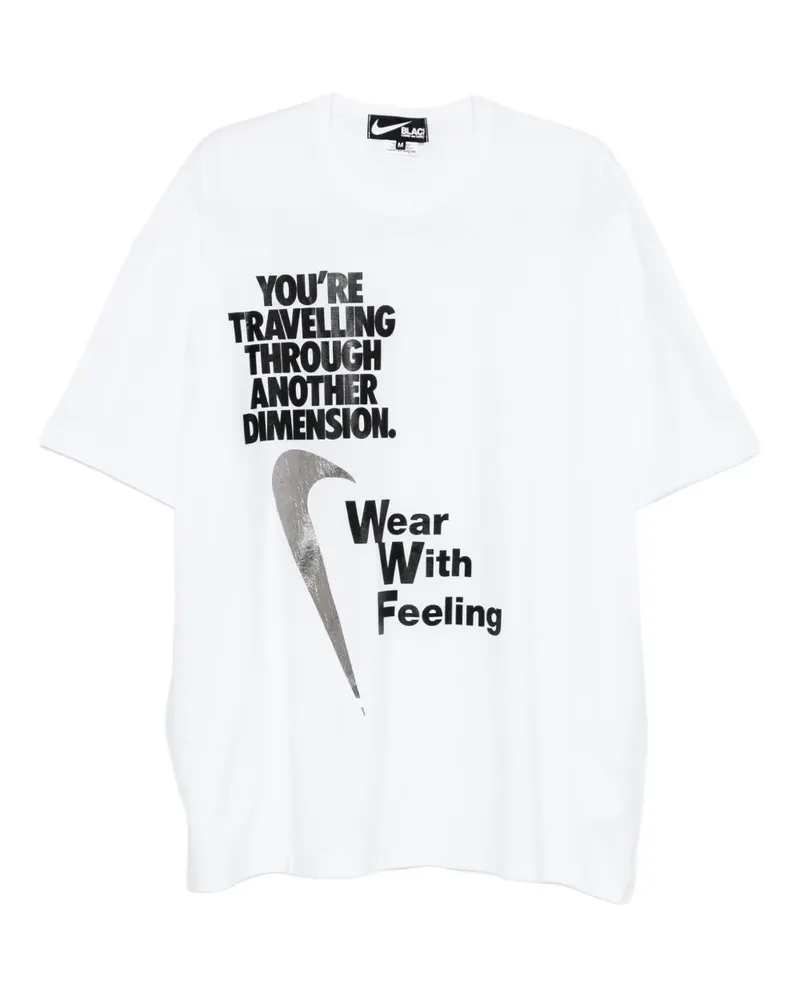 Comme des Garçons x Nike T-Shirt mit Print - Weiß Weiß