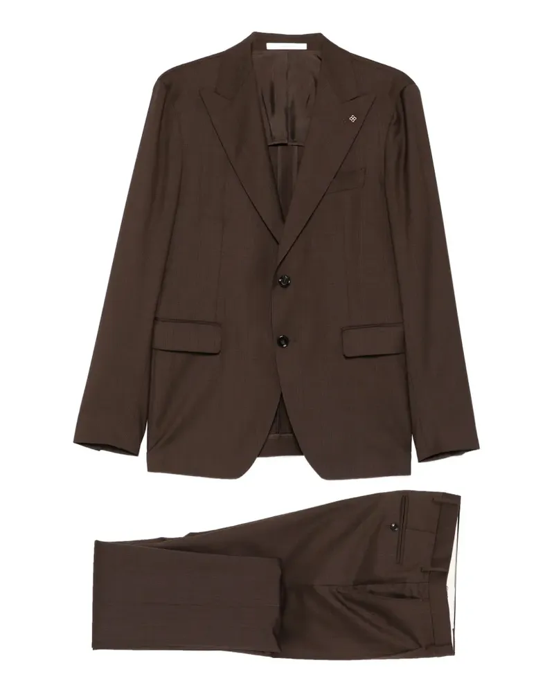 Tagliatore Geknöpfter Anzug - Braun Braun