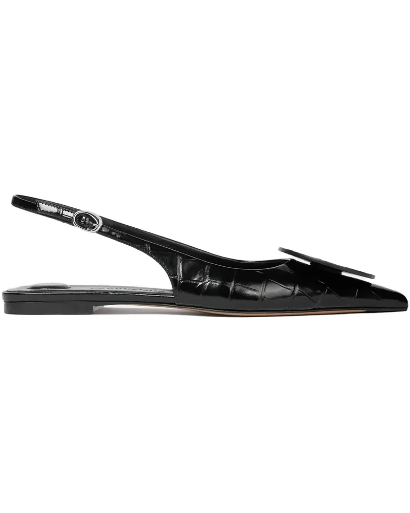 Jacquemus Duelo leather flat pumps - Schwarz Schwarz