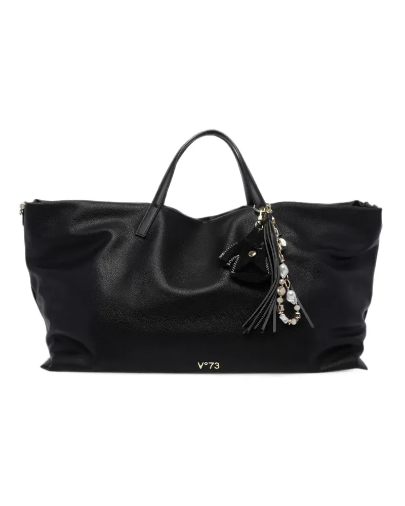 V°73 Handtasche mit Anhängern - Schwarz Schwarz