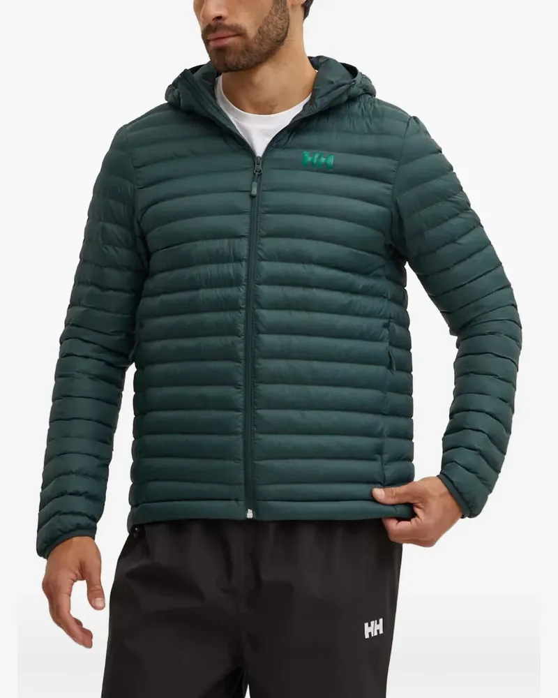 Helly Hansen logo-detail hooded padded jacket - Grün Grün