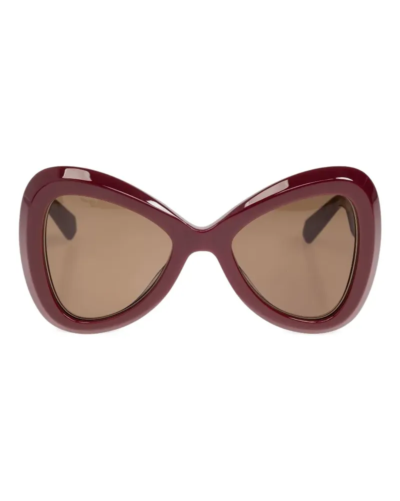 Valentino Garavani V-Gold-III geometric-frame sunglasses - Rot Rot