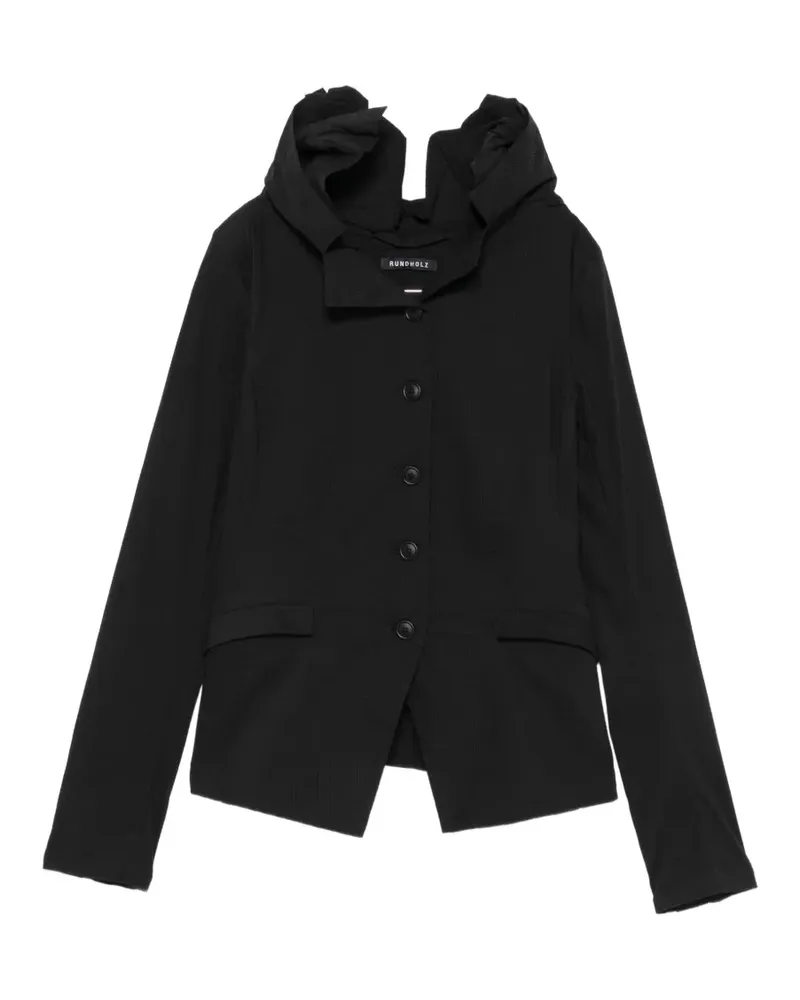 Studiorundholz Jacke mit Stehkragen - Schwarz Schwarz
