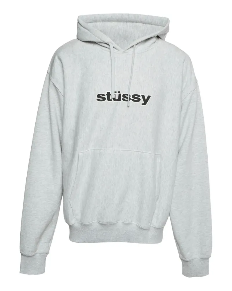 Stüssy Hoodie mit Logo-Print - Grau Grau