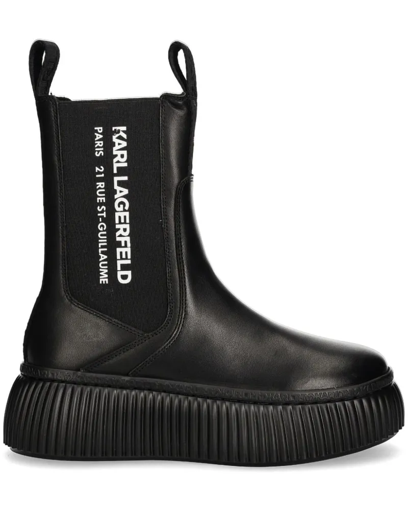 Karl Lagerfeld Stiefel mit Logo-Print 40mm - Schwarz Schwarz