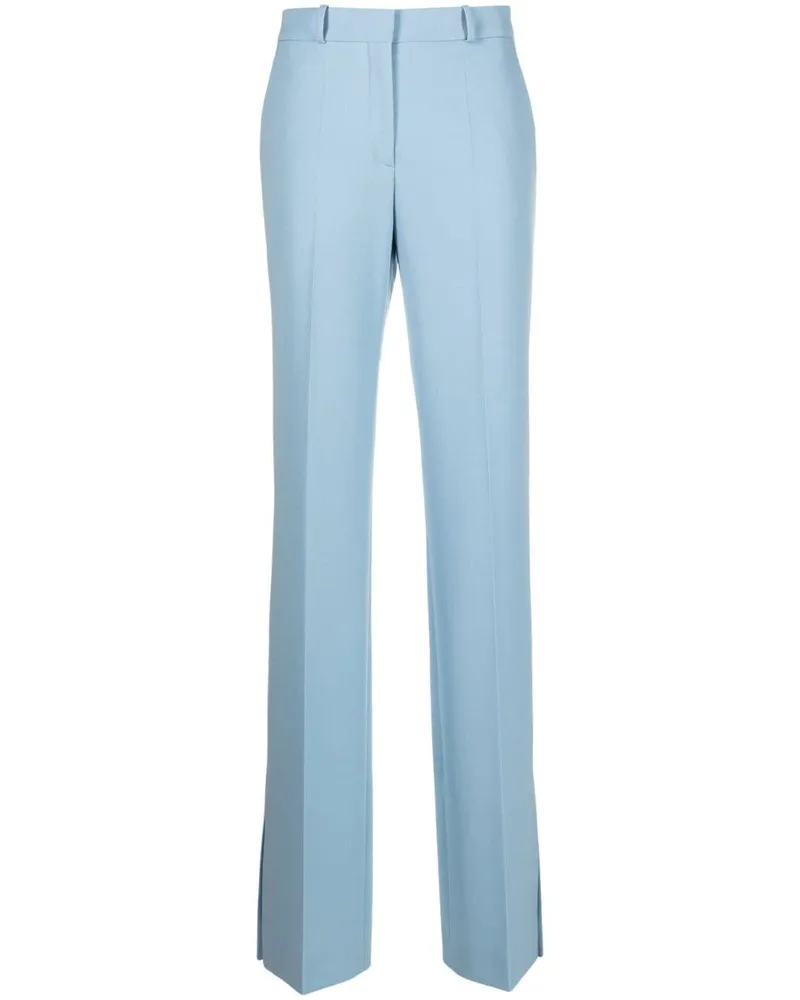 DEL CORE Klassische High-Waist-Hose Blau