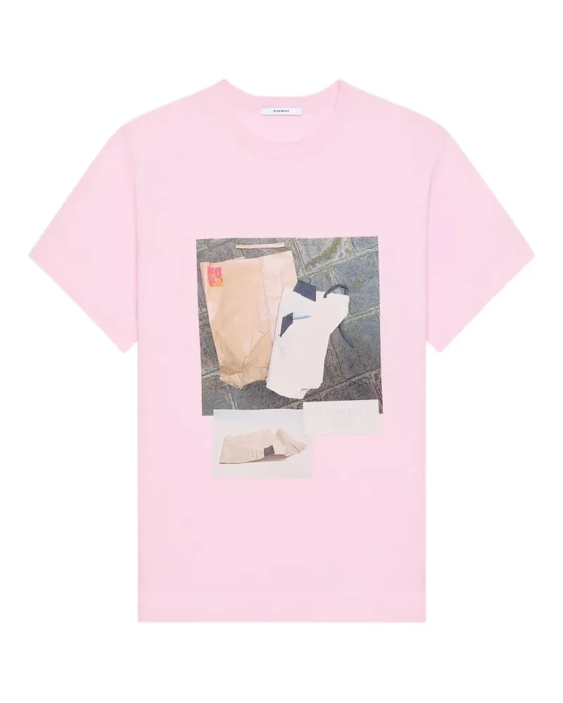 Givenchy graphic-print T-shirt - Rosa Rosa