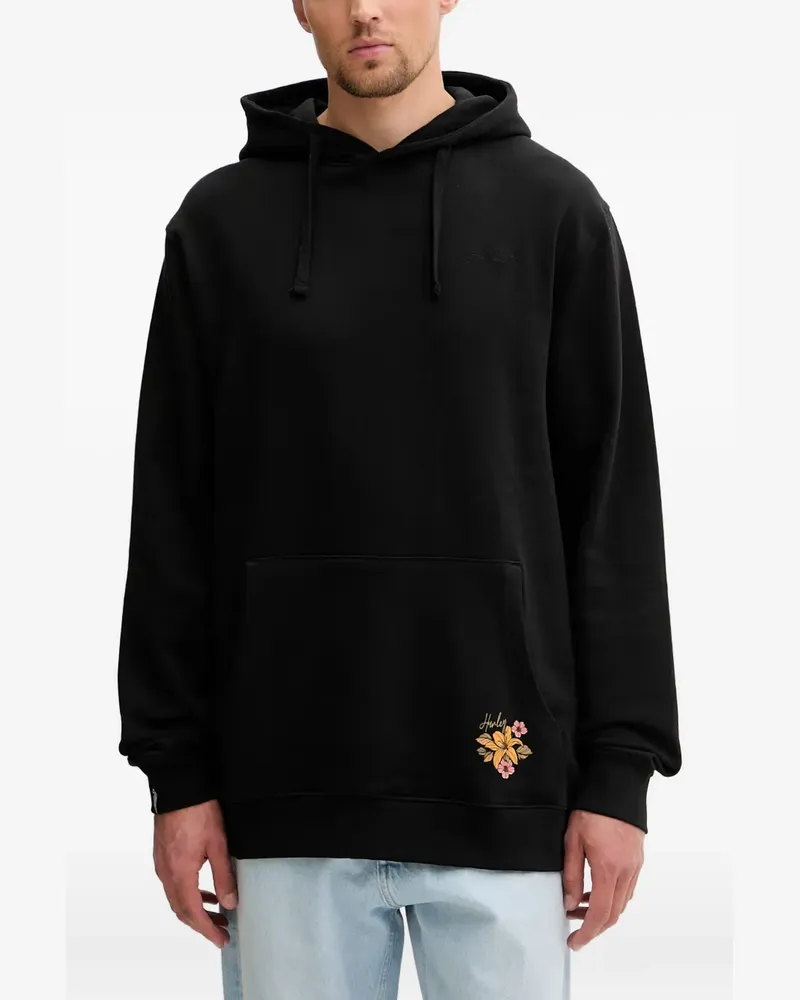 Hurley skull-print drawstring hoodie - Schwarz Schwarz