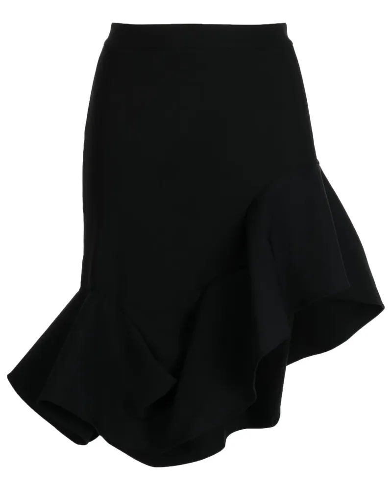JNBY Asymmetrischer Midirock - Schwarz Schwarz