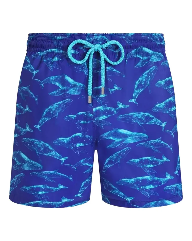 Vilebrequin Badeshorts mit Wal-Print - Blau Blau