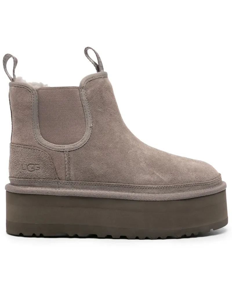 UGG Klassische Mini Plateau-Stiefeletten - Grau Grau