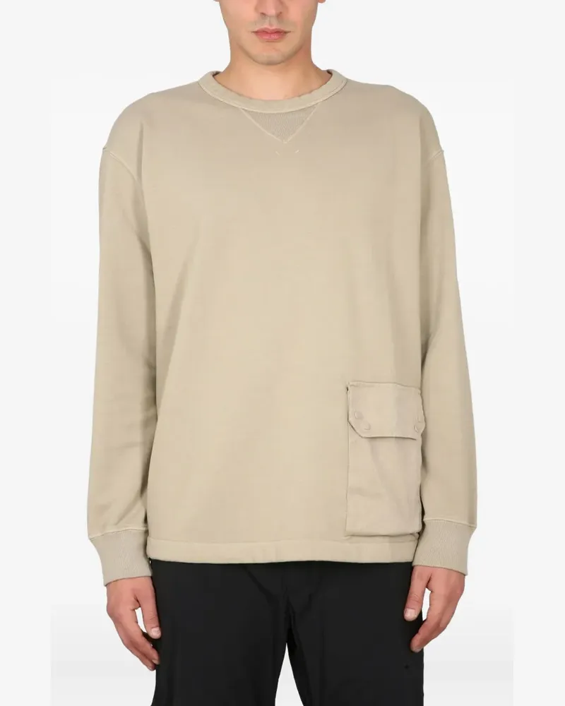 Ten c Sweatshirt mit Taschendetail - Nude Nude