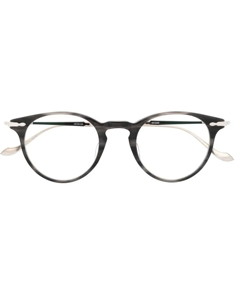 MATSUDA Brille mit rundem Gestell - Schwarz Schwarz