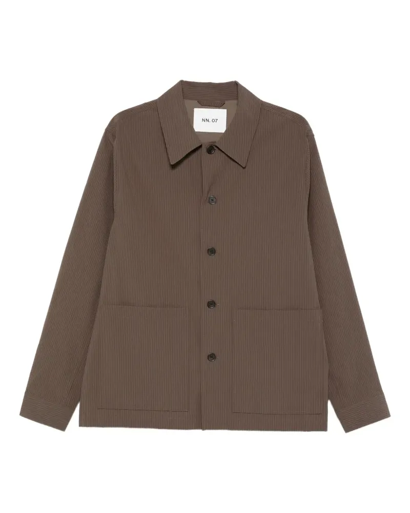 NN 07 striped-pattern shirt - Braun Braun