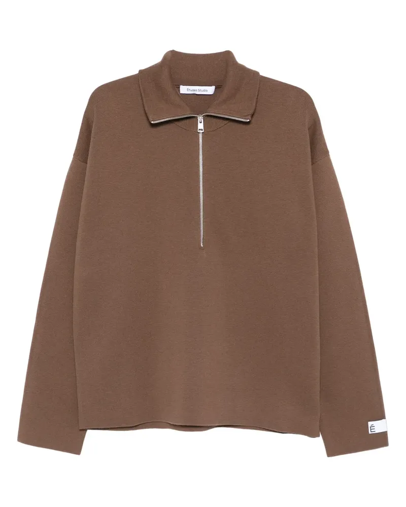 Études Studio zip-up sweatshirt - Braun Braun