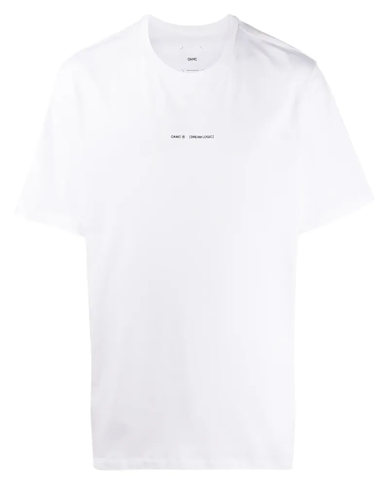 OAMC T-Shirt mit Blumen-Print - Weiß Weiß