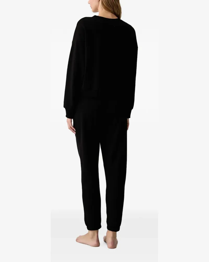DKNY logo-print pyjamas - Schwarz Schwarz