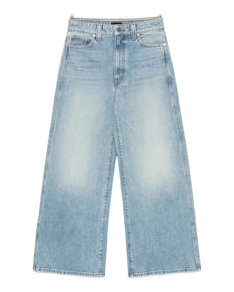 KHAITE faded wide-leg jeans - Blau Blau