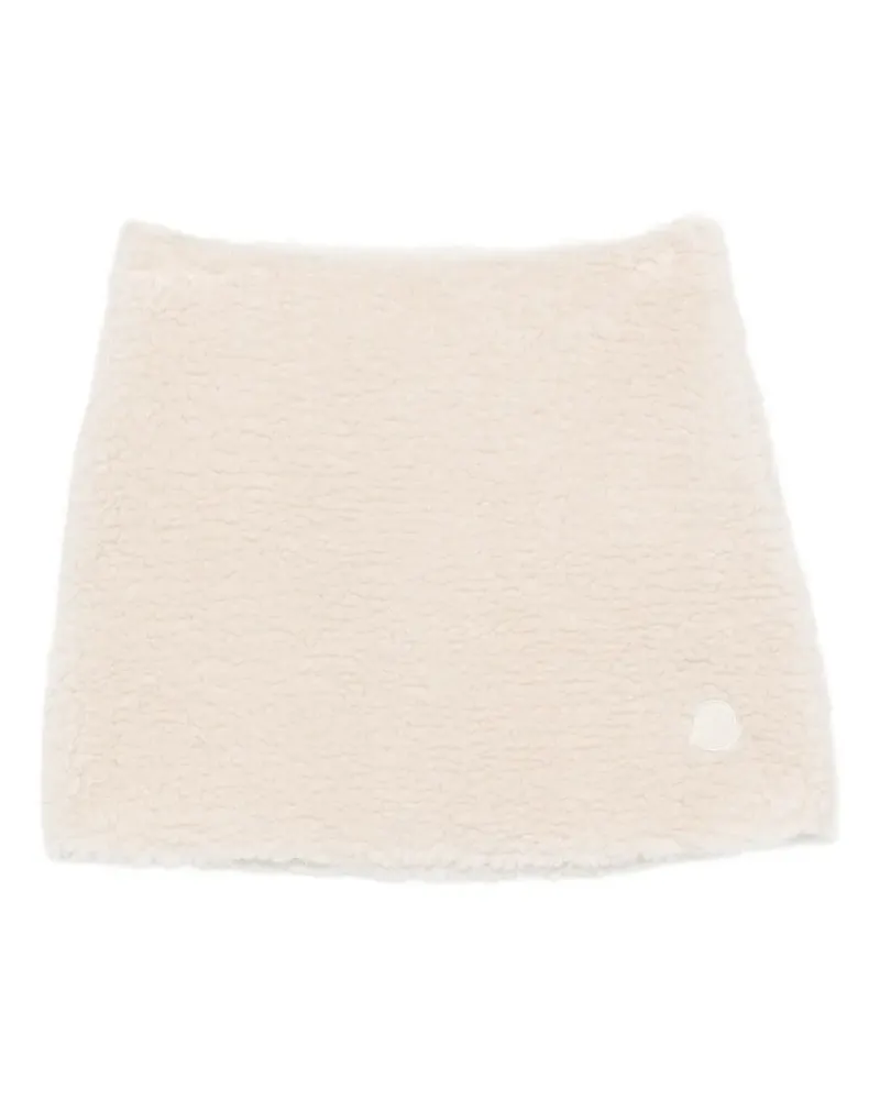 Moncler Minirock mit Teddy - Nude Nude