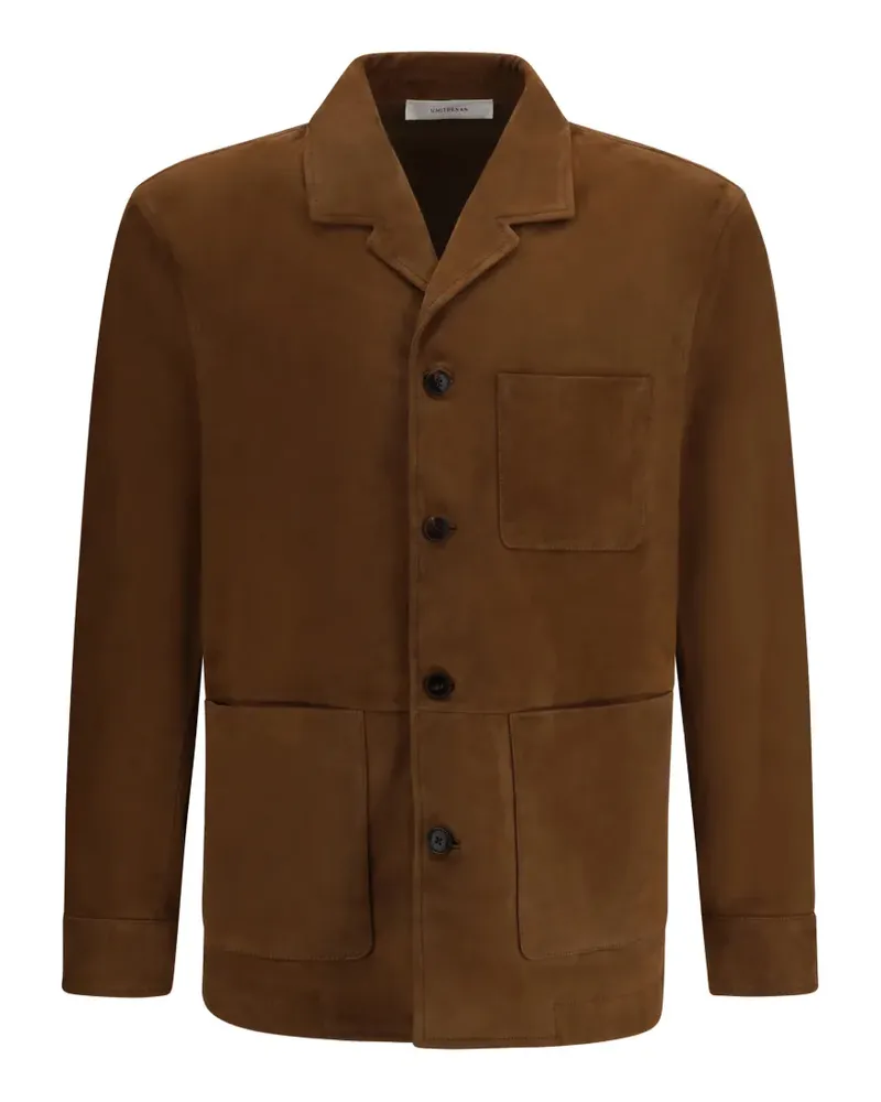 Umit Benan Santiago suede shirt jacket - Braun Braun