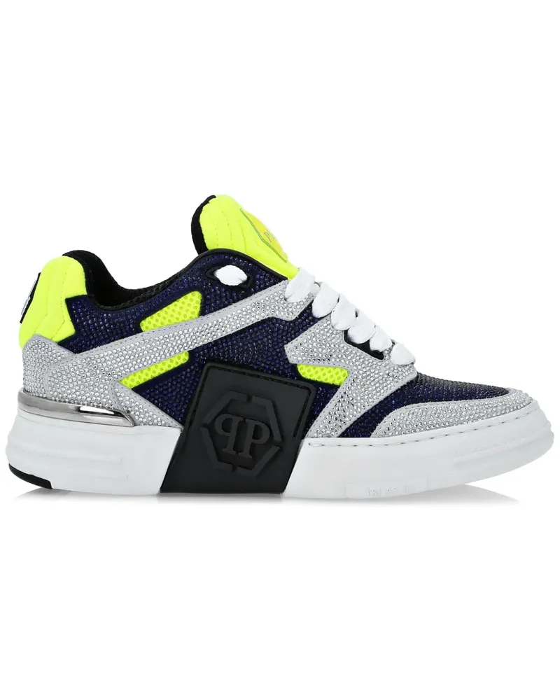 Philipp Plein Phantom Kicks Sneakers mit Kristallen - Blau Blau