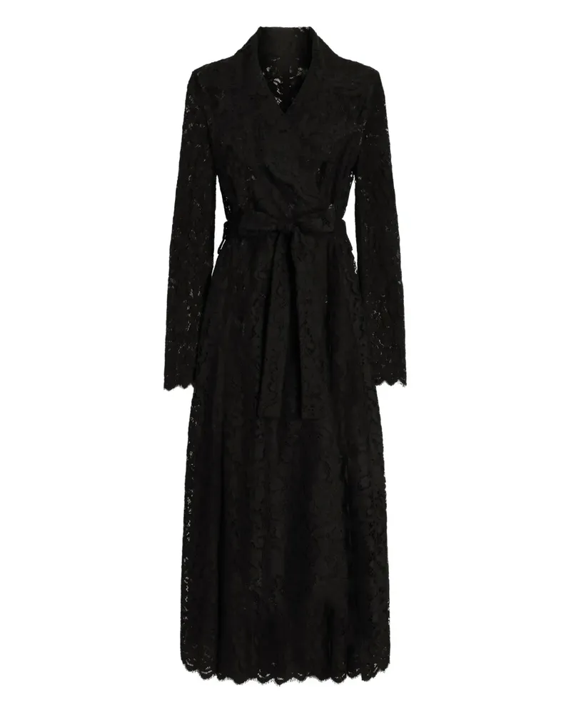 Dolce & Gabbana Mantel mit Gürtel - Schwarz Schwarz