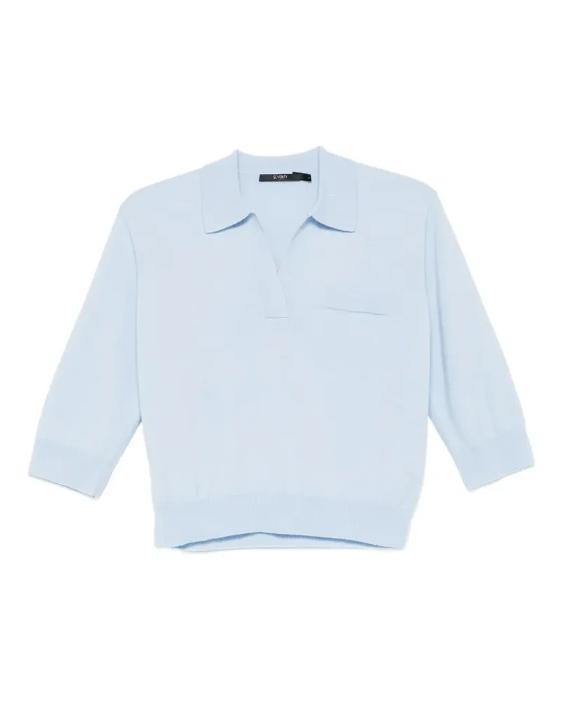 Seventy Klassisches Poloshirt - Blau Blau
