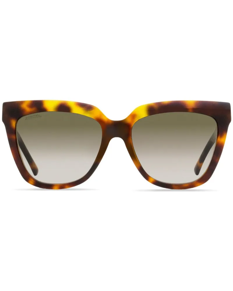 Jimmy Choo Sonnenbrille mit Oversized-Gestell - Braun Braun