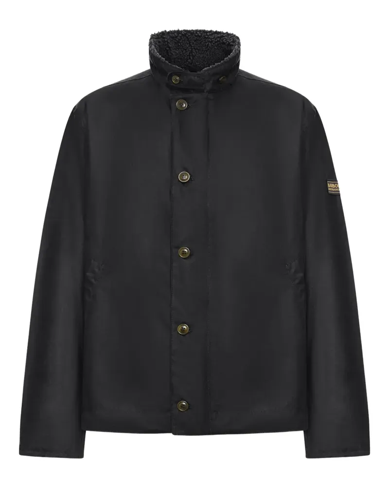 Barbour Geknöpfte Jacke mit Stehkragen - Schwarz Schwarz