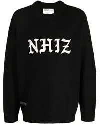 Izzue Pullover mit Slogan-Print Schwarz