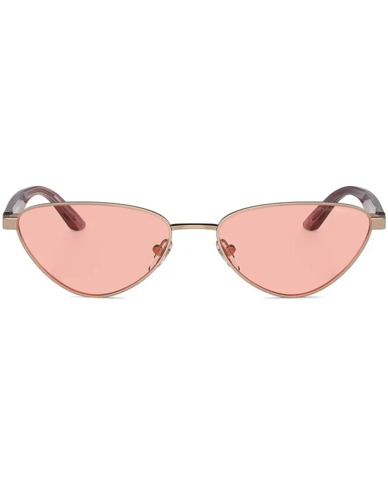 Emporio Armani Sonnenbrille mit geometrischem Gestell - Rosa Rosa