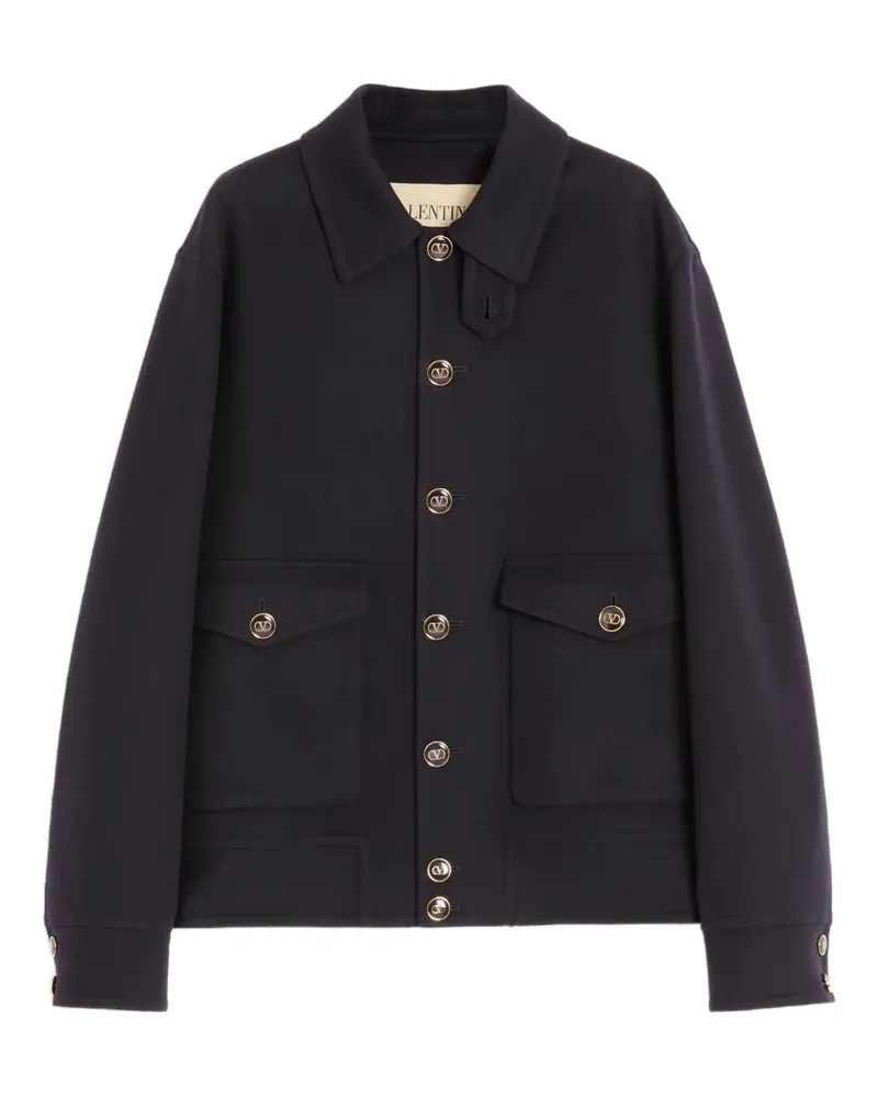 Valentino Garavani VLogo Signature Hemdjacke - Blau Blau