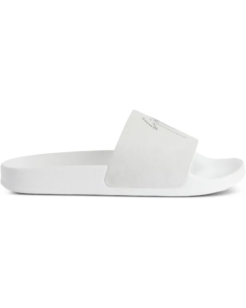 Giuseppe Zanotti Verzierte Pantoletten - Weiß Weiß