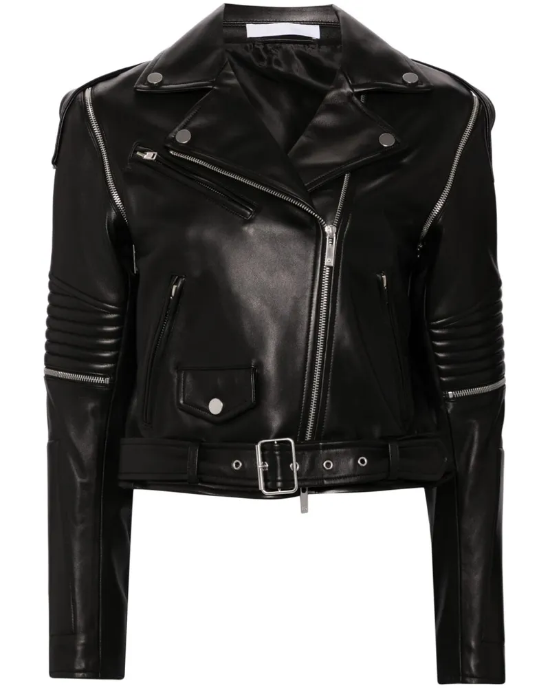 Helmut Lang Astro Bikerjacke - Schwarz Schwarz