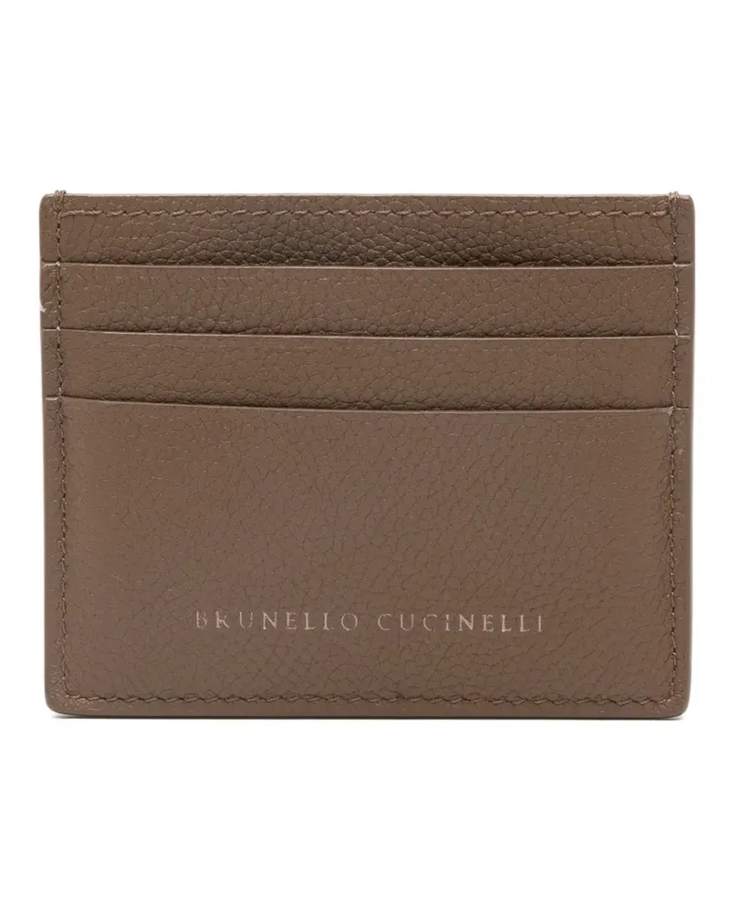 Brunello Cucinelli leather cardholder - Braun Braun