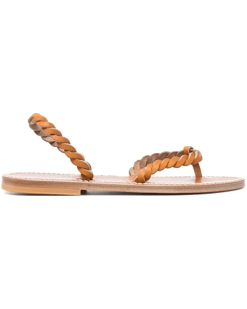 K.Jacques  Sandalen mit geflochtenem Riemen - Braun Braun