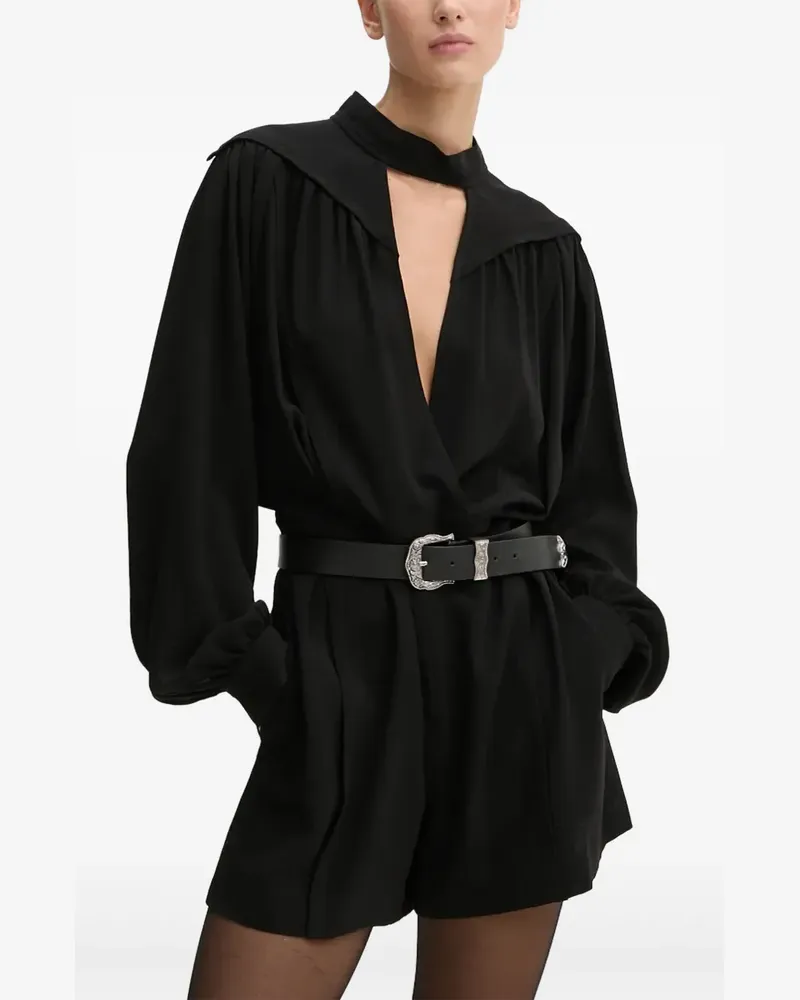 IRO Langärmeliger Jumpsuit - Schwarz Schwarz