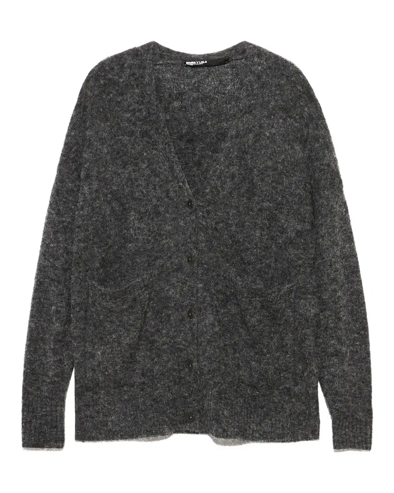 BIMBA Y LOLA Langer Alpaka-Cardigan - Grau Grau