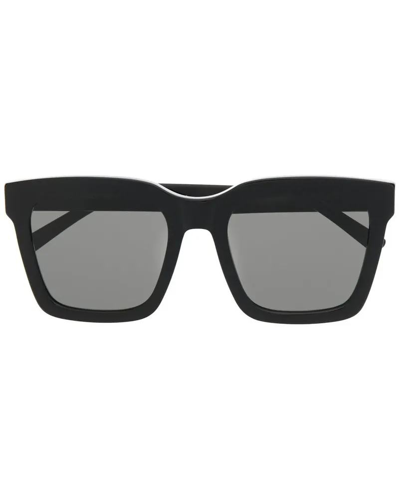 RETROSUPERFUTURE Sonnenbrille mit eckigem Gestell - Schwarz Schwarz
