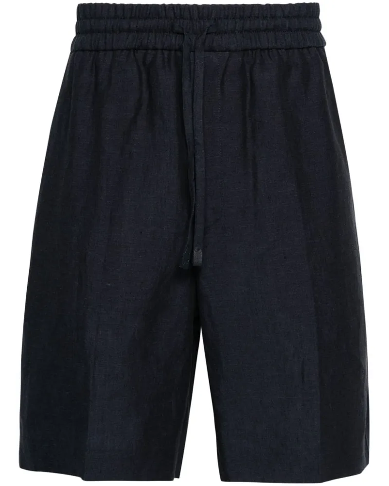 Brioni Asolo Shorts aus Leinen - Blau Blau
