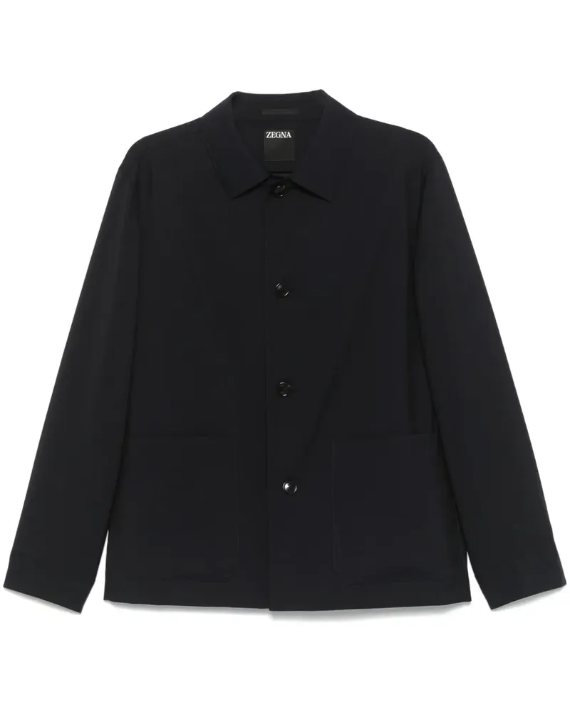 Ermenegildo Zegna Hemdjacke mit Knöpfen - Blau Blau