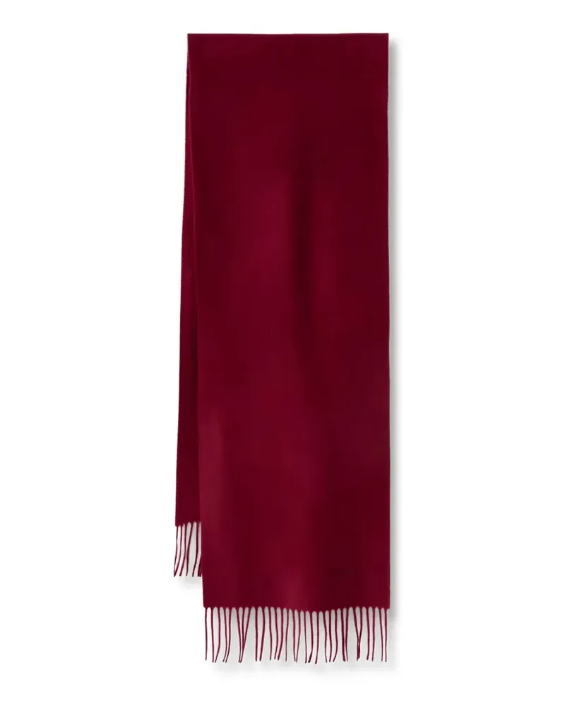 Moschino Schal mit Logo-Stickerei - Rot Rot
