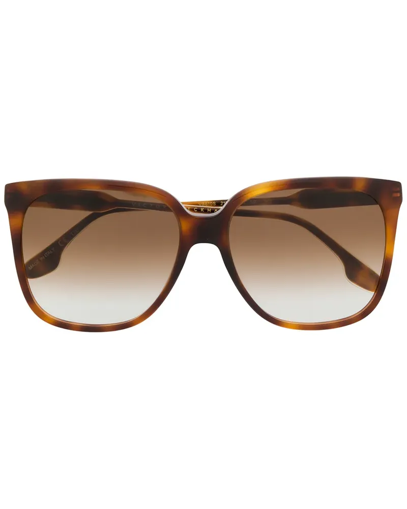 Victoria Beckham Eckige Oversized-Sonnenbrille - Braun Braun