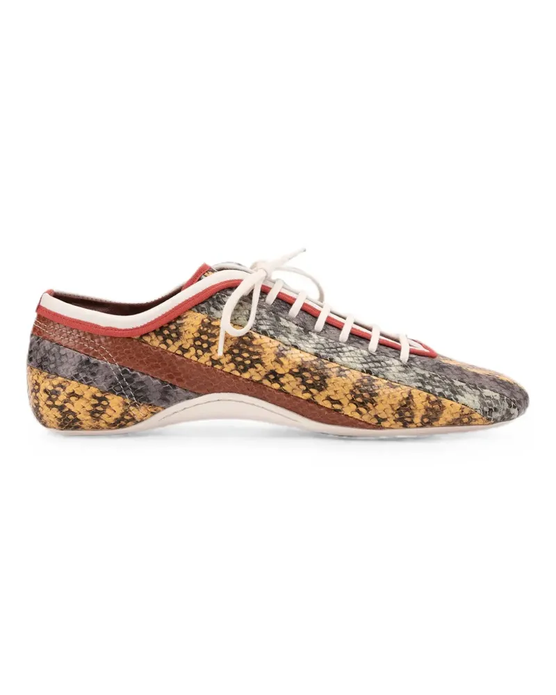 Dries van Noten Ballerina-Sneaker aus Leder - Gelb Gelb