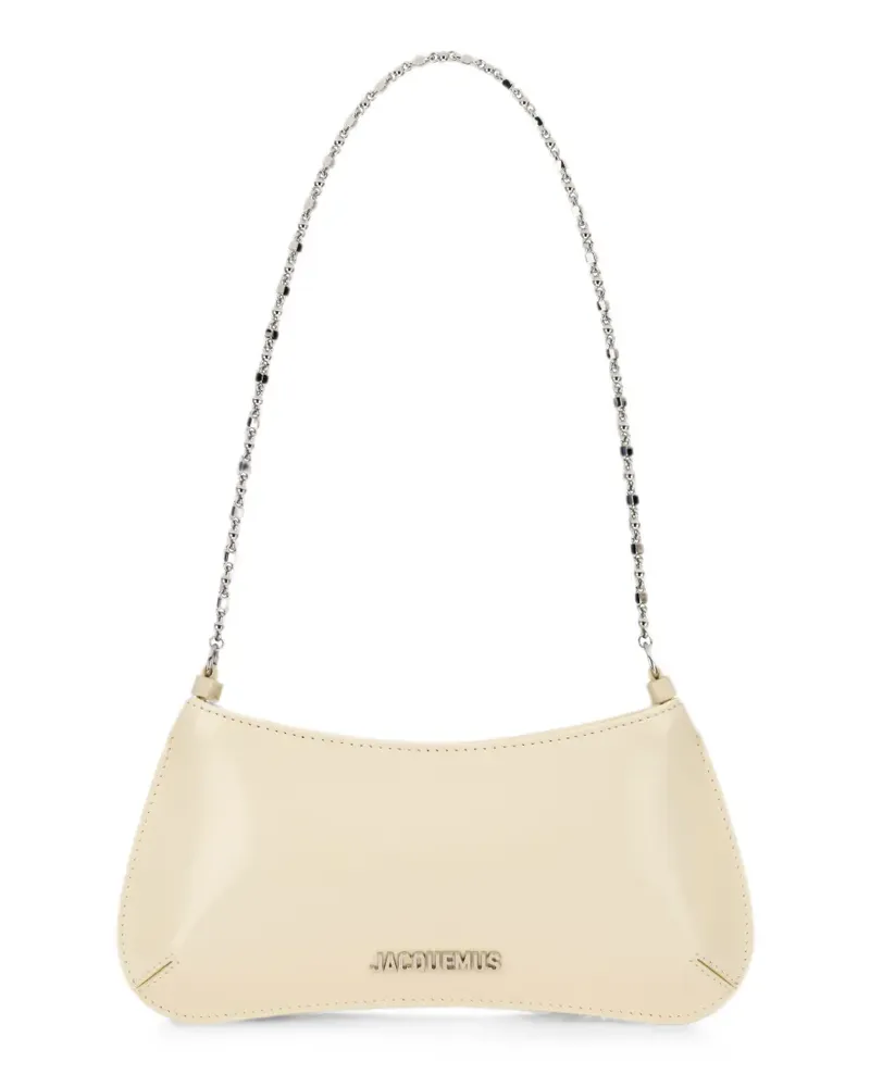 Jacquemus Bisou Schultertasche mit Kette - Nude Nude