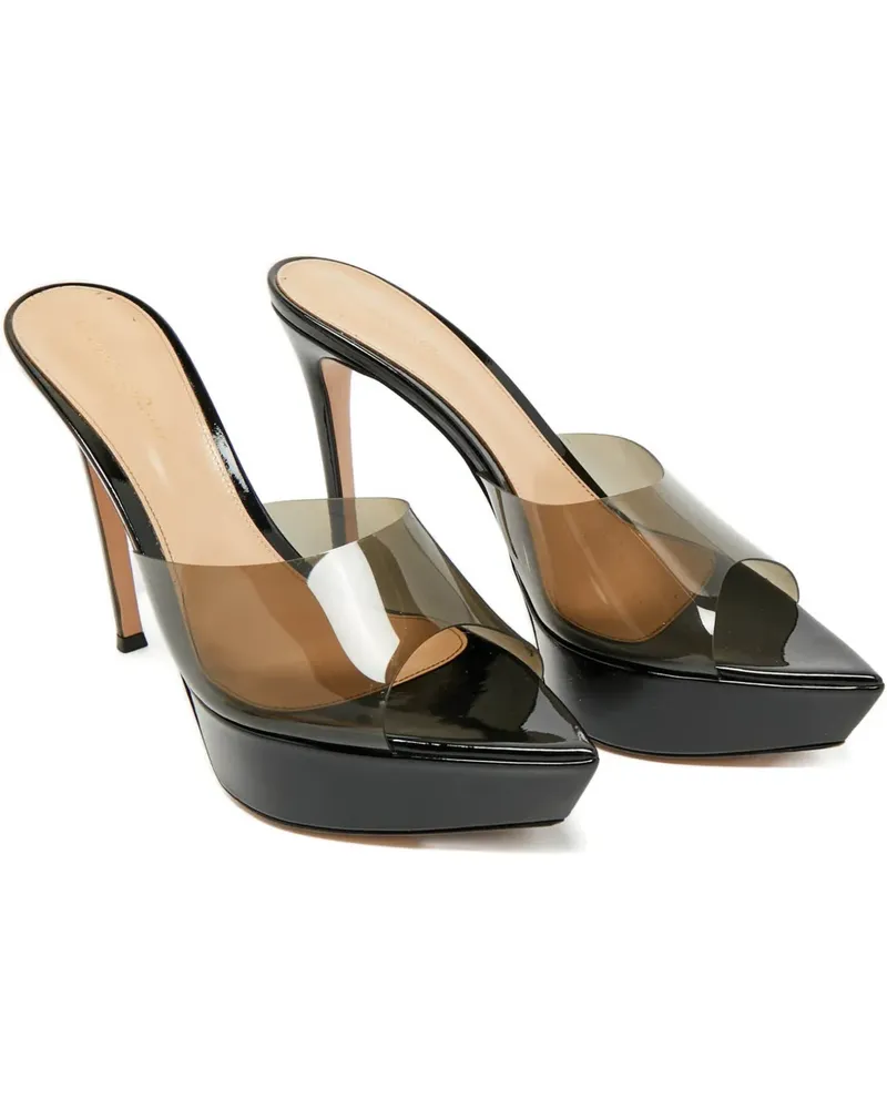 Gianvito Rossi 40 platform open-toe mules (12.5 cm) - Weiß Weiß