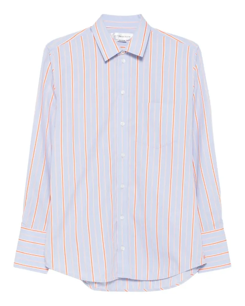 Victoria Beckham Gestreiftes Hemd - Blau Blau